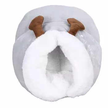 Кровать для кошек, теплая, мягкая, из полипропилена, хлопка, пещера для маленьких собак, утолщенная, удобная, для сна домашних животных, пещера для Sm S