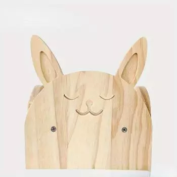 Кровать для кроликов из цельного дерева для тепла, всесезонного использования, устойчивая к грязи кровать маленького и среднего размера, кровать для животных, не устанавливаемая на земле, кровать для кроликов BS