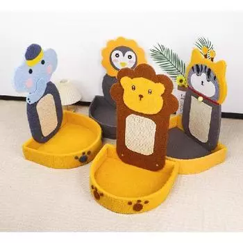 Кровать для лазанья для кошек, износостойкие когтеточки, рама для лазанья для кошек, когтеточка для кошек, вертикальная двойная кровать с рисунком кота Lion