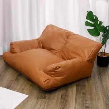 Кровать для собак для маленьких и средних домашних животных, диван для питомника, кожаная спальная водонепроницаемая будка для собак, мягкая и удобная S серый