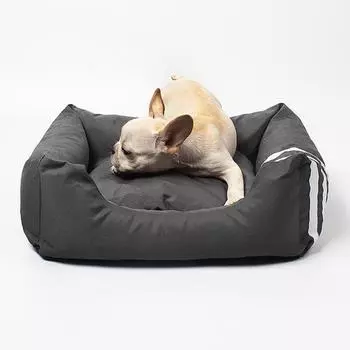 Кровать для собак, кошек, домашних животных, квадратная плюшевая конура, средний маленький диван для собак, подушка-кровать, успокаивающая кровать для собак, дом, товары для домашних животных, аксессуары S 53X42X16CM