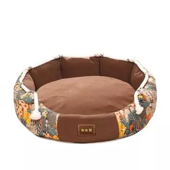 Кровать для собак, кошек, круглая конура, средний маленький диван для собак, подушка-кровать, успокаивающая кровать для собак, дом, аксессуары для домашних животных M