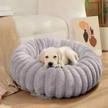 Кровать для собак, коврик для сна для домашних животных, мягкое шерстяное утолщенное одеяло, флисовое домашнее моющееся теплое одеяло с рисунком медведя, принадлежности для домашних животных 40x40cm