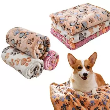 Кровать для собак Питомник Удобный коврик для сна для домашних животных для собак Фланелевая подушка для кошек Теплый коврик для домашних животных Кровать Мягкое флисовое одеяло Диван для сна для щенков Товары для домашних животных 25*25cm