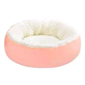 Кровать для собак, теплый домик, розовое круглое гнездо, питомник для маленьких и средних собак, кошек, щенков, удобные теплые спальные корзины 30cm