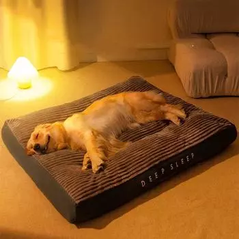 Кровать для собаки Вельветовый коврик Кровати для кошек для маленьких, средних и больших собак Съемные для чистки Мягкие кровати для щенков Кровать для собак Кровать для домашних животных S