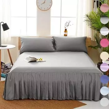 Кровать Юбка Покрывала Эластичный наматрасник (Без наволочки) 120cmx200cm вино красного