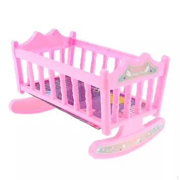 Кровать-качалка - подходит для кукол ростом 20 см и кукол реборн, в комплект входит матрасное постельное белье, дети в помещении и на улице