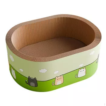 Кровать-когтеточка для кошек, дышащая, износостойкая, противоскользящая, коврик-царапка, гнездо, принадлежности для Oval