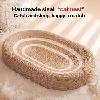Кровать-когтеточка для кошек Сизалевые кровати-когтеточки для кошек Большие гнезда для кошек Удобная доска-когтеточка для кошек Товары для животных