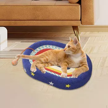 Кровать-когтеточка Овальная миска Универсальная защита мебели Прочная когтеточка