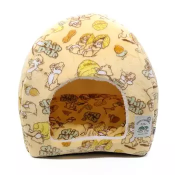 Кровать-купол Three Arrows Chip Dale Boa для собак и кошек, желтая и жёлтый