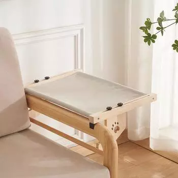 Кровать Настенная мебель для кошек Современная полка для кошек и жердочки для стен Аксессуары для кошек для сна, игр и скалолазания Кошачья кровать и серый