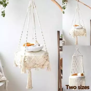 Кровать с подоконником для кошек ручной работы и подвесным гамаком для сна кошек B-30X100cm