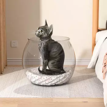 Кровать, спальное гнездо для кошек, кровать для, кроликов, котят Round