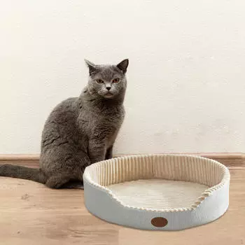 Кровати для кошек для домашних кошек, кровать для собак, мягкая противоскользящая конура для сна, удобный приют для домашних животных M