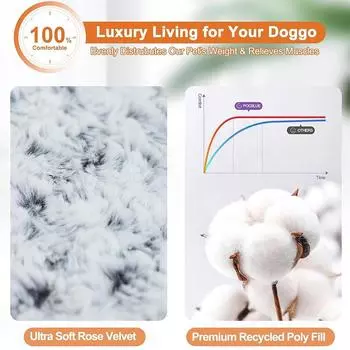 Кровати для собак больших размеров Кровать для будки Аксессуары для домашних животных Диван Коврик Корзины Одеяло Товары для животных Маленькая Большая Подушка Средняя Пушистая Корзина XS 45x30CM серый
