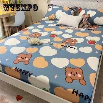 Кровати, трехсекционная хлопковая подушка, чехол для сумки, 1,5 метра, 1,8, сиденье для кровати Meng Si, пылезащитный чехол, постельные принадлежности, свежая сетка Double