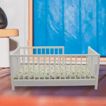 Кроватка Принадлежности для дома Миниатюрная кукольная кровать для модельной детской комнаты