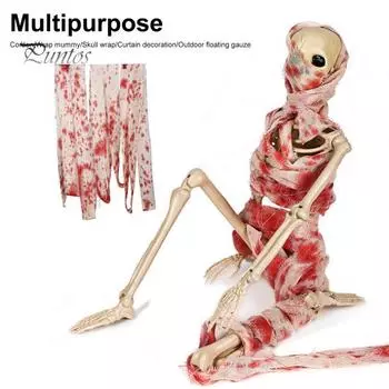 Кровавая повязка, украшение на Хэллоуин, жуткая марля, страшная искусственная кровяная ткань, реквизит для вечеринки, макет места для дома с привидениями 10M