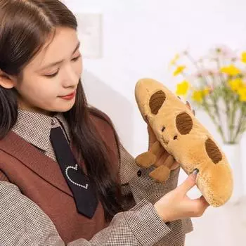 Круассан плюшевая игрушка набивная имитация хлеба плюшевые мягкие подушки для еды подушка стресс A