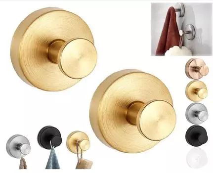 Крючки без сверления, прочные крючки с присоской, нержавеющая сталь, вакуумные крючки с присоской для зеркала в ванной, полотенец, W24-833 box size:8.5*6.5*7.5cm