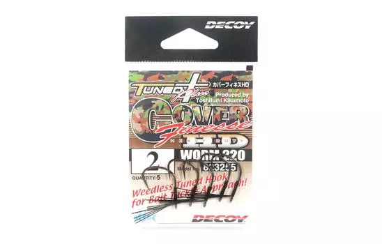 Крючки-червяки Decoy Worm 220 Cover Finesse HD, размер 2 (3255)
