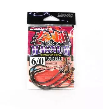 Крючки-червяки Decoy Worm 30M Makisasu Magnum, размер 6/0 (4775)