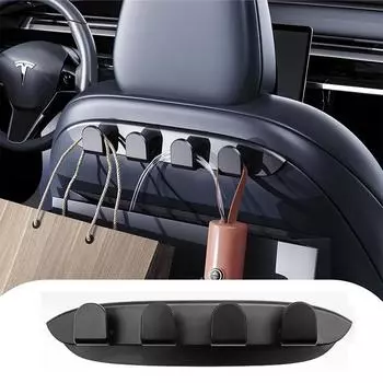 Крючки для автомобильных сидений, вешалка для сумок в машину, органайзеры для кошельков и сумок на спинку автомобильного сиденья, держатель для сумок, рюкзаков и продуктовых пакетов one size чёрный