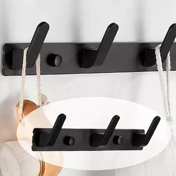 Крючки для душа Rck Hnger Holder Rck, Wll Mounted Hook Ril для Backpck Umbrells Jcket Purse 3 Hooks