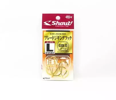 Крючки для джиггинга Shout 235BJ Blade Gold, размер L (2/0) (1087)