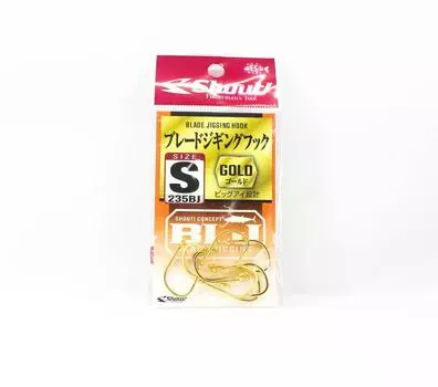 Крючки для джиггинга Shout 235BJ Blade Gold, размер S (1) (1063)