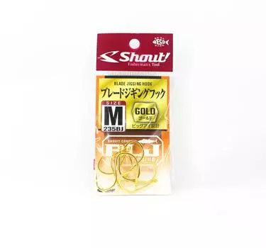 Крючки для джиггинга Shout 235BJ Blade Gold, размер M (1/0) (1070)