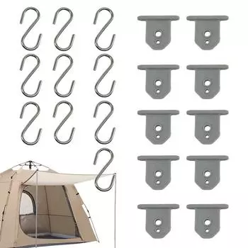 Крючки для фонарей для тента RV 10 шт., держатели для фонарей для кемпинга, вешалка для хранения фонарей для кемпинга в помещении United States