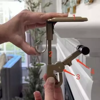 Крючки для гирлянд Yousheng Fireplace, грузоподъемность 20 фунтов, легко устанавливается, не требует сверления, металлические крючки для камина, вешалки для чулок чёрный