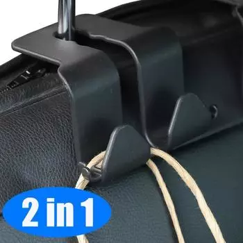 Крючки для хранения в автомобиле 2-в-1 многофункциональный крючок-кронштейн универсальный держатель для телефона на спинку сиденья автомобиля подголовники для задних сидений стойка для мелочей