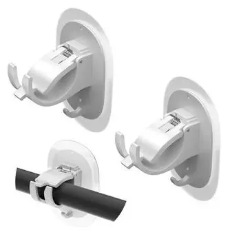 Крючки для карнизов, 2 шт. Два способа установки 2pcs белый