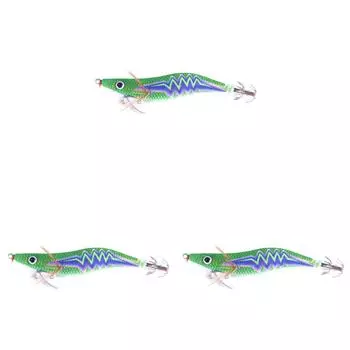 Крючки для ловли кальмаров, деревянные креветки, кальмары, приманки, рыболовные приманки для рыбалки (Стиль C)