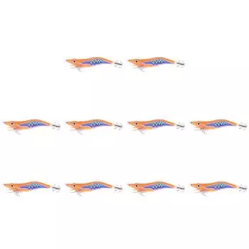 Крючки для ловли кальмаров, деревянные креветки, кальмары, приманки, рыболовные приманки для рыбалки (Стиль Б)