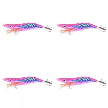 Крючки для ловли кальмаров, деревянные креветки, кальмары, приманки, рыболовные приманки для рыбалки (Стиль А)