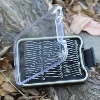 Крючки для ловли карпа, крючки для ловли карпа с бородкой, PTFE-покрытие, высокоуглеродистая нержавеющая сталь, контейнер для рыболовных крючков с глазами