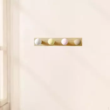 Крючки для одежды Деревянная вешалка для шляп и пальто Настенный органайзер для прихожей Style A