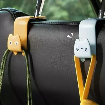 Крючки для подголовника автомобиля, 2 шт., устойчивые к солнечному свету, гладкие края, сверхмощные