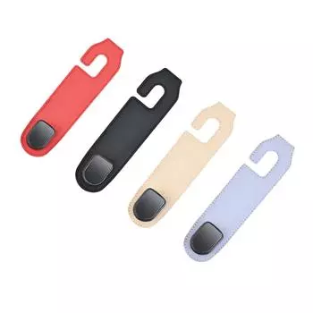 Крючки для подголовников автомобильных сидений, кожа Superfiber, скрытая задняя вешалка, органайзер, задняя полка для кошельков, сумок, аксессуаров для интерьера красный