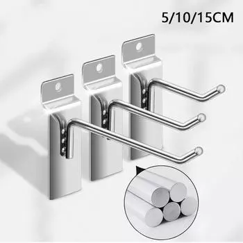 Крючки для подвешивания на витрину Многоцелевое хранение Металлические стеллажи Полка Крючок Вешалка для полотенец Гаражная пластина с отверстиями Фурнитура Аксессуары Diameter3.3mm 5cm