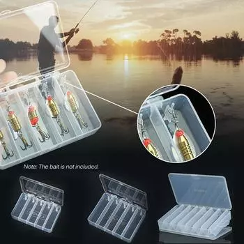 Крючки для приманки с 5 отделениями, коробка для хранения приманок, рыболовный инструмент, органайзер для снастей, сортировка S