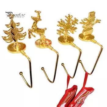 Крючки для рождественских чулок, устойчивые к ржавчине, простая установка, универсальный держатель для украшений, вешалки для хранения C