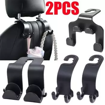 Крючки для спинок автомобильных сидений, универсальные многофункциональные крючки для подголовников автомобилей, держатель для мобильного телефона, подвесные крючки для хранения вещей в салоне автомобиля