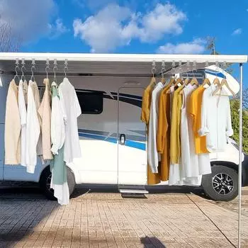 Крючки для тента для автофургона, универсальные двойные держатели для ламп, поддержка тента для автофургона, легко устанавливаемые крючки для ламп, набор из 16 штук, полотенце