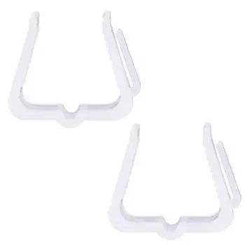 Крючки для вешалок для рождественских светильников, пластиковые зажимы для светильников, зажимы для панелей 1 5/8 дюйма, устойчивый к атмосферным воздействиям пластик, зажим для праздничных светильников на открытом воздухе 10PCS чёрный